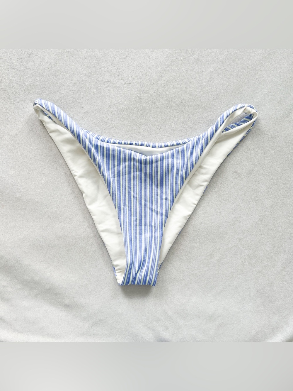 Hurley Blue & White Striped Women's Bikini Bottom